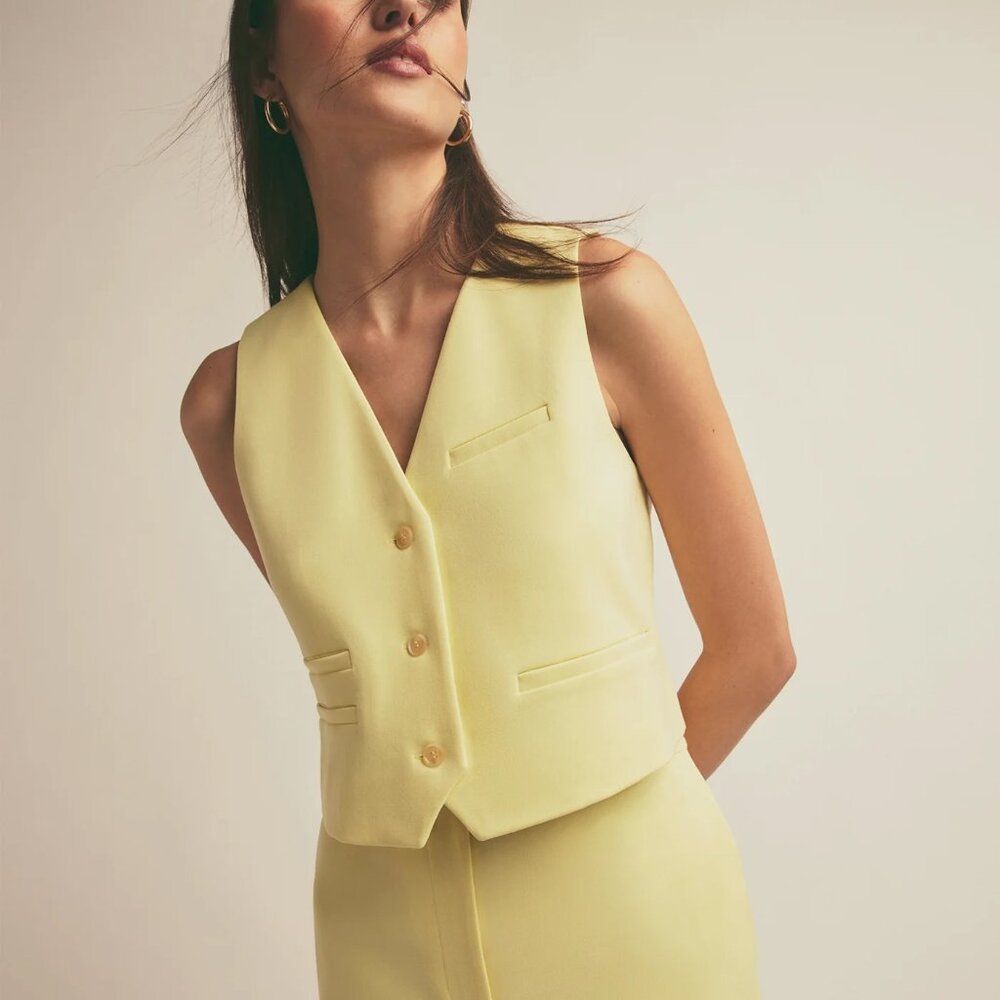 Favorite Daughter Yellow The Ellie Vest